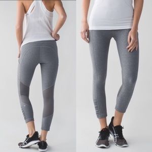 lululemon athletica Gray Cropped Leggings